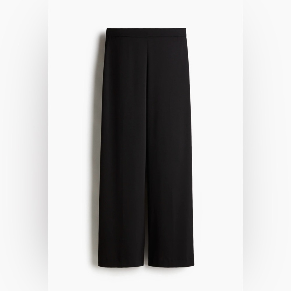 NWT H&M Black Wide-Leg Stretch Women's Pants